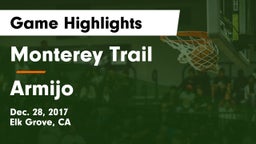 Monterey Trail  vs Armijo  Game Highlights - Dec. 28, 2017
