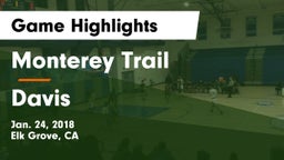 Monterey Trail  vs Davis Game Highlights - Jan. 24, 2018