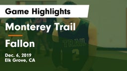 Monterey Trail  vs Fallon Game Highlights - Dec. 6, 2019