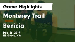 Monterey Trail  vs Benicia Game Highlights - Dec. 26, 2019