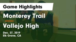 Monterey Trail  vs Vallejo High Game Highlights - Dec. 27, 2019