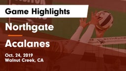 Northgate  vs Acalanes  Game Highlights - Oct. 24, 2019