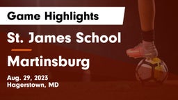 St. James School vs Martinsburg  Game Highlights - Aug. 29, 2023