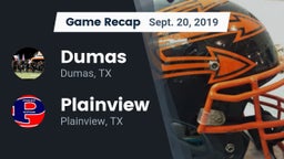 Recap: Dumas  vs. Plainview  2019