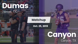 Matchup: Dumas  vs. Canyon  2019