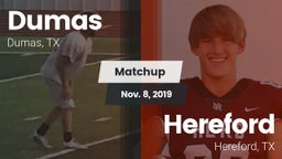 Matchup: Dumas  vs. Hereford  2019