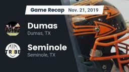 Recap: Dumas  vs. Seminole  2019