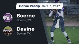 Recap: Boerne  vs. Devine  2017