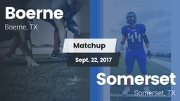 Matchup: Boerne  vs. Somerset  2017