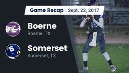 Recap: Boerne  vs. Somerset  2017