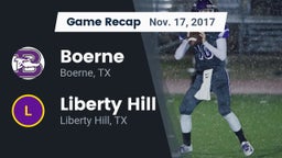 Recap: Boerne  vs. Liberty Hill  2017
