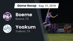 Recap: Boerne  vs. Yoakum  2018