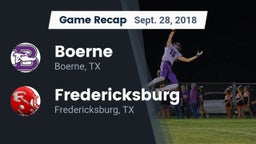 Recap: Boerne  vs. Fredericksburg  2018