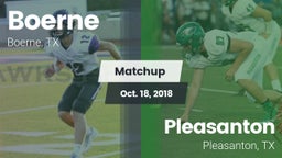 Matchup: Boerne  vs. Pleasanton  2018