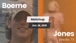 Matchup: Boerne  vs. Jones  2018