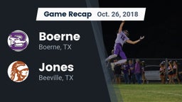 Recap: Boerne  vs. Jones  2018