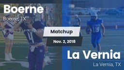 Matchup: Boerne  vs. La Vernia  2018
