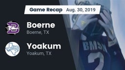 Recap: Boerne  vs. Yoakum  2019