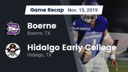 Recap: Boerne  vs. Hidalgo Early College  2019