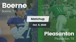 Matchup: Boerne  vs. Pleasanton  2020