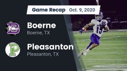 Recap: Boerne  vs. Pleasanton  2020