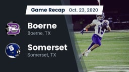 Recap: Boerne  vs. Somerset  2020