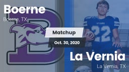 Matchup: Boerne  vs. La Vernia  2020