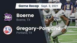 Recap: Boerne  vs. Gregory-Portland  2021