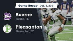 Recap: Boerne  vs. Pleasanton  2021