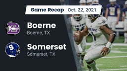 Recap: Boerne  vs. Somerset  2021
