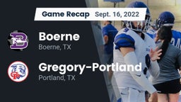 Recap: Boerne  vs. Gregory-Portland  2022
