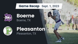 Recap: Boerne  vs. Pleasanton  2023