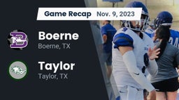 Recap: Boerne  vs. Taylor  2023