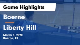 Boerne  vs Liberty Hill Game Highlights - March 3, 2020