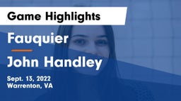 Fauquier  vs John Handley  Game Highlights - Sept. 13, 2022