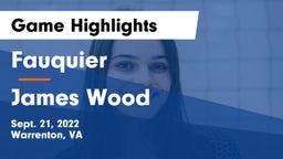 Fauquier  vs James Wood  Game Highlights - Sept. 21, 2022
