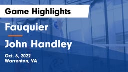 Fauquier  vs John Handley  Game Highlights - Oct. 6, 2022