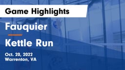 Fauquier  vs Kettle Run  Game Highlights - Oct. 20, 2022