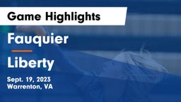 Fauquier  vs Liberty   Game Highlights - Sept. 19, 2023