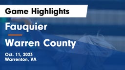 Fauquier  vs Warren County  Game Highlights - Oct. 11, 2023