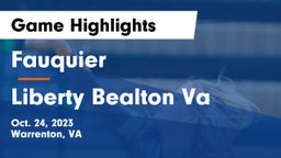 Fauquier  vs Liberty  Bealton Va Game Highlights - Oct. 24, 2023