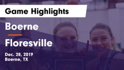 Boerne  vs Floresville  Game Highlights - Dec. 28, 2019