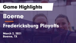 Boerne  vs Fredericksburg Playoffs Game Highlights - March 2, 2021