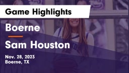 Boerne  vs Sam Houston  Game Highlights - Nov. 28, 2023