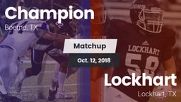 Matchup: Champion vs. Lockhart  2018