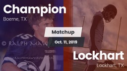 Matchup: Champion vs. Lockhart  2019