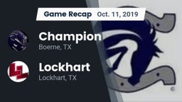Recap: Champion  vs. Lockhart  2019