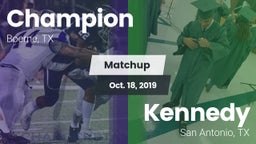 Matchup: Champion vs. Kennedy  2019
