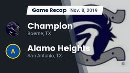 Recap: Champion  vs. Alamo Heights  2019