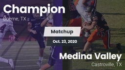 Matchup: Champion vs. Medina Valley  2020